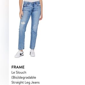 Frame Le Slouch distressed jeans, size 31